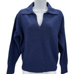 J.Crew V-Neck Collared Sweater In Super Soft Yarn Merino Wool Alpaca Relaxed XS Photo 0