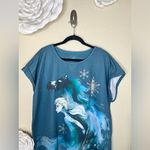 Disney NTM: Greenish Blue Frozen 2 Elsa & The Nokk Nightgown Size XL/2XL Photo 2