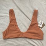 Toast Swim Scoop Top in Dusty Coral Rib Size Large sold at Free People Tan Photo 3
