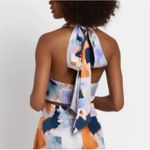 River Island NWT  Women's Multicolor Halter Neck Crop Top Size US 10 B8.1 Photo 2