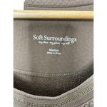 Soft Surroundings  Peruvian Pullover Taupe Style 26329 Ruffle Pockets Size Medium Photo 4