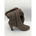 Women’s Hot in Hollywood Size 7 Faux Suede Dark Brown Knee High Boots Photo 5