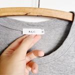 ALC Frank ALC • Atlas Tie-Front Sweatshirt grey terry knit dolman sleeve wrap waist Photo 4