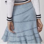 Urban Outfitters Millie Fluted Denim Mini Skirt Size S Photo 10