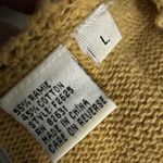 Newport News Newport News JEANOLOGY Crochet Overlay Sweater Short Sleeve Top Golden M/L Photo 6