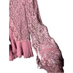 Free People  Tell Tale Dusty Mauve Lace Tunic Dress Size‎ Small Photo 4