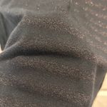 Gap  Women M Black Metallic Stripe 3/4 Sleeve Crew Neck Top Shirt Neutral Classic Photo 2