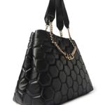 Arezzo Black Leather Large Satchel Bag Photo 9