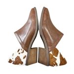 Yellow Box Booties Size 7.5 Brown Leather Cow Hair NEW Western Shooties Ankle Photo 2