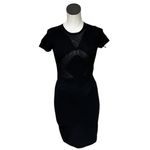 French Connection NWT  Montana Knit Sweater Mini Dress In Black Photo 5