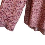Beach Lunch Lounge Women Top L Pink Ditsy Floral Print Button Up Cottagecore Photo 6