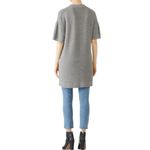 Elk Grey Marle Reis Sweater Tunic Length Knit size XS/S Cotton Wool Crew Neck Gray Photo 1