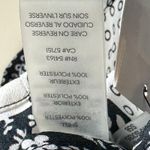 Calvin Klein NWT Button Down Shirt Womens S Black White Floral Patchwork Funky Photo 5