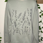 GROWTH Green Graphic Plant Vine Crewneck Size M Photo 0