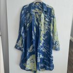 Roberta Roller Rabbit Blue & Lime Tie-Dye Tunic Dress Photo 1