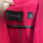 Cyrus NWT  Cowlneck Pullover Knit Sweater Women's Pink Magenta Photo 5