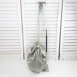 Lily Y2K Satin Studded Drawstring Hobo Shoulder Bag Sage Green Silver Gold Photo 1