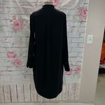Polo X Ralph Lauren Women's Long Sleeve Curved Hem Button Black Shirt Dress Sz 6 Photo 5