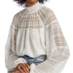 Ramy Brook  Winslow Sheer Mockneck Top XS Photo 0