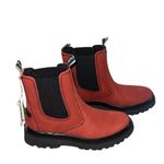 NWT $180 BIONICA Drina Water Resistant Chelsea Boot In Rouge Red Size 9.5 Photo 2