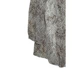 Talbots  Womens Top Snake Print Button Front 3/4 Sleeve 2-Piece Gray Plus Size 14 Photo 2