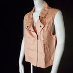 Sanctuary NWT Blush Pink Tencel Moto Vest (M) Photo 1