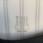 Tail Short Sleeve Tennis‎ Dress in Black White Asymmetric Stripe Size Small Photo 1