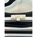 The Loft Women’s Medium Ahoy Striped Boatneck Shift Dress 3/4 Sleeve Black/White Photo 4