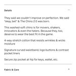 Bonobos Chino 2.0 Pants Size 32x32 Deep Navy Stretch Straight Leg NWT Blue Photo 11