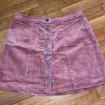 Forever 21 Corduroy Pink Skirt Photo 0