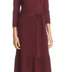 Kate Spade Kate‎ spade  100% WOO  Women's Purple V Neck Long Sleeve Wrap Dress size XS Photo 4