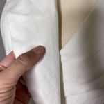 LPA Double Breasted Jacket Size XS White Linen Tie Waist Button Front New Photo 8