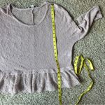 American Eagle Outfitters Sheer Knit Lace Hem Sweater Size Medium Romantic C2 Photo 8