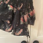 Love Shack Fancy $495 Violet Dress Silk Ruffle Mini Smocked Dolce L Large Floral Photo 13