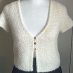 PacSun Kendall & Kylie Empire Button Front Crop Eyelash Ribbed Sweater Photo 9