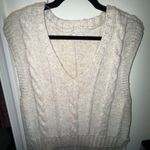 American Eagle Outfitters V-Neck Cable Knit Sweater Vest Photo 0