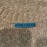 Alice + Olivia #510 Linen Metallic Blend Loose Fit Sweater Photo 7