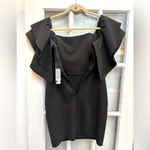 Parker  Black Label Bloomingdale’s Off The Shoulder Formal Cocktail Dress Size 2 Photo 5