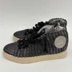 P448  Rocky Anthracite Gray Velvet High Top Sneakers Photo 4