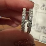 Moissanite Silver Ring stack Photo 1