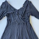 Mai Tai Plus Size Ribbed Gray Fit and Flare Dress Size 1X Photo 5