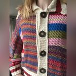Urban Outfitters  chunky rainbow cardigan sweater Photo 3
