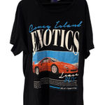 Coney Island Picnic Exotic Car Graphic tshirt Size Medium Black Photo 0