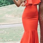 La Femme Bright Red Prom Dress Photo 0