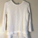 Lucky Brand Geometrical knitted Cardigan 3/4th Sleeve Button Blouse Size Small Photo 0