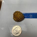 Vogue Yellow Chrystal Heart Brooch Photo 5