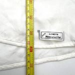 Sandro  Ruffle Long Sleeve Blouse Snap Neck Cupro White Modest Photo 9