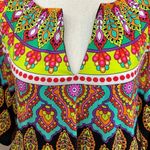 Trina Turk  Moroccan Medallion Swim Beach Tunic Cover Up Kaftan Black Size XS Photo 6
