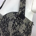 Bebe  Beaded Lace Corset Bustier Top L Photo 5