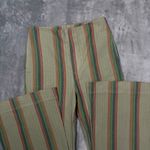 Free People EUC  Star of Wonder Striped Wide Leg Pants Flare Boho Green Women's 0 Photo 3